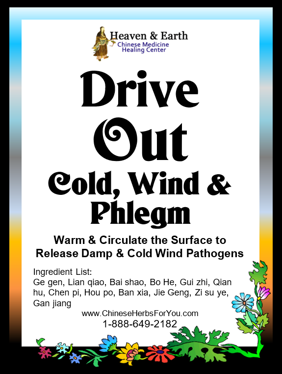 Drive Out Cold Wind Phlegm Chinese Herbal Formula