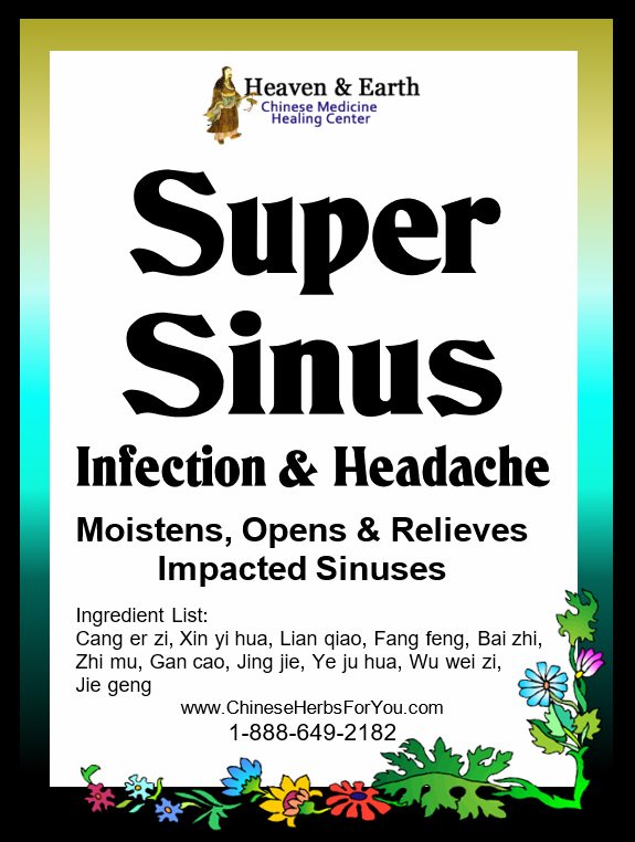 Super Sinus Infection Headache Chinese Herbs