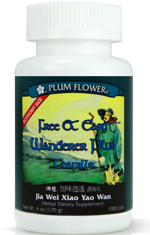Free & Easy Wanderer Plus Teapills by Plum Flower brand in the Economy Size - Close Up Detail View