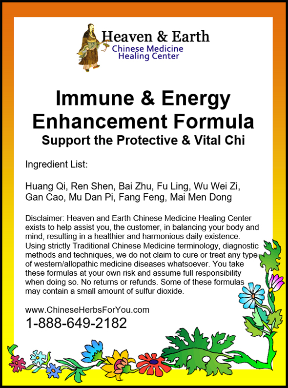Immune Energy Enhancement Chinese Herbs
