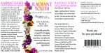 Radiant Youth Face & Body Herbal Tea Cream - Full Label
