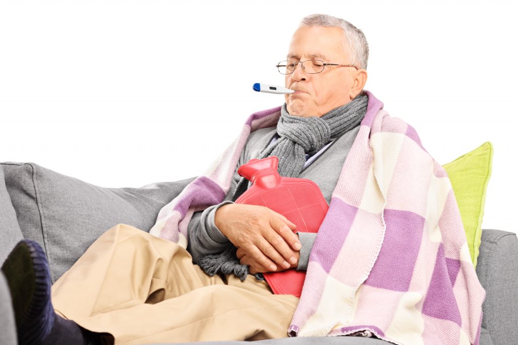 Sick Man in Bed