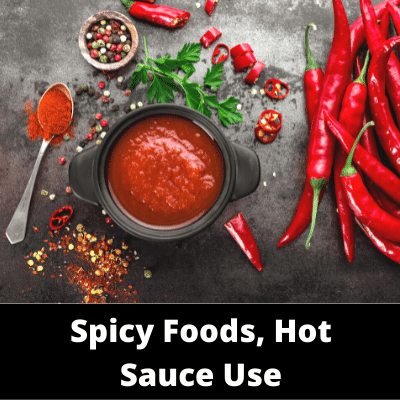 Main - Diet - Spicy Foods Hot Sauce Use