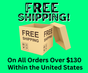 Free Shipping on All Order within the United States that are over $130!