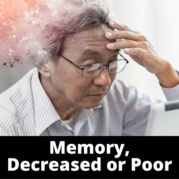 Memory, Decreased or Poor - Mind - Ailments Images - Chinese Herbs