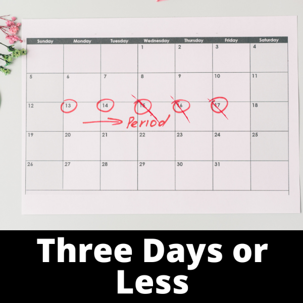 Three Days or Less - Menstruation - Ailments Images - Chinese Herbs